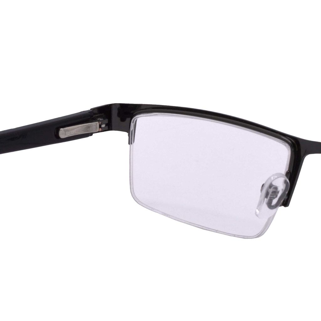 Hrinkar Rectangle Half Rim Portable Reading Glasses For Men And Women (+1.00 To +3.00, Near Vision) - HRD06