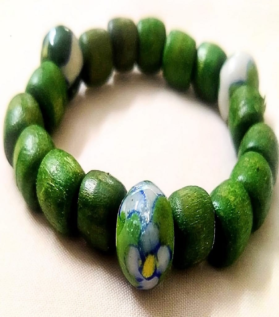 Blue Pottery Bracelet-(BL-02)