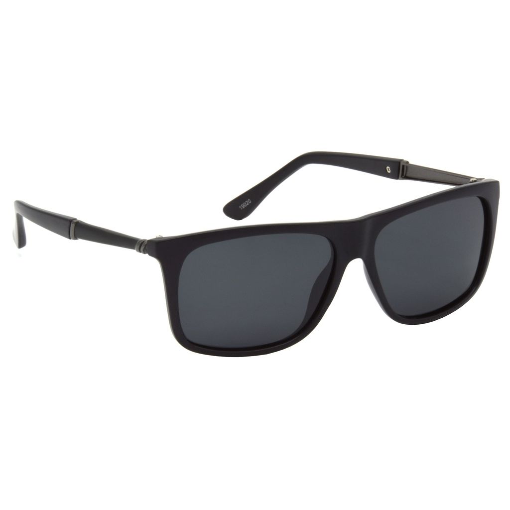 Hrinkar Black Rectangular Sunglasses Brands Black Frame Polarized Goggles for Men & Women - HRS499-BK-BK-P - Sunglasses | Buy online on ZillyBuy
