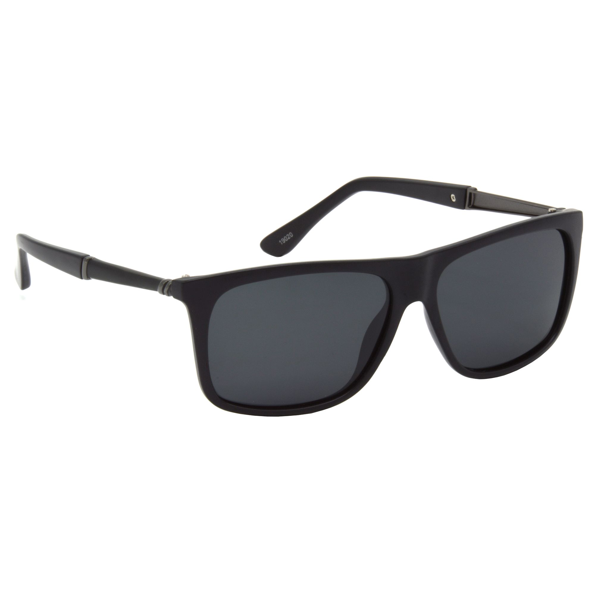 Hrinkar Black Rectangular Sunglasses Brands Black Frame Polarized Goggles for Men & Women - HRS499-BK-BK-P
