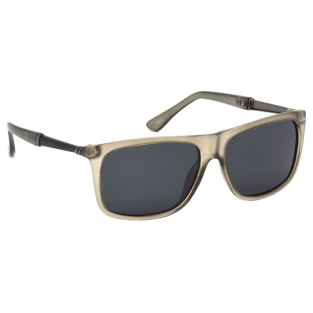 Hrinkar Grey Rectangular Cooling Glass Grey Frame Best Polarized Sunglasses for Men & Women - HRS499-GRY-BK-P - Sunglasses | Buy online on ZillyBuy