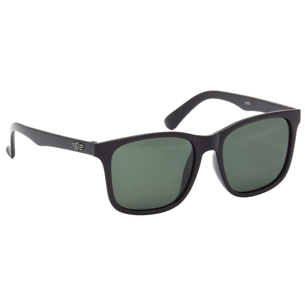Hrinkar Green Rectangular Stylish Goggles Black Frame Polarized Sunglasses for Men & Women - HRS504-BK-GRN-P - Sunglasses | Buy online on ZillyBuy