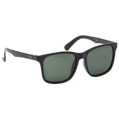 Hrinkar Green Rectangular Stylish Goggles Black Frame Polarized Sunglasses for Men & Women - HRS504-BK-GRN-P