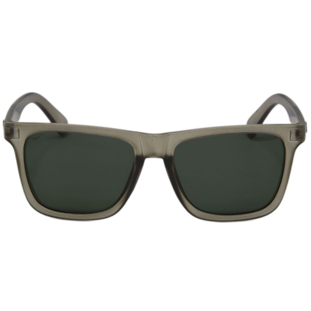 Hrinkar Green Rectangular Cooling Glass Grey Frame Best Polarized Sunglasses for Men & Women - HRS505-GRY-GRN-P