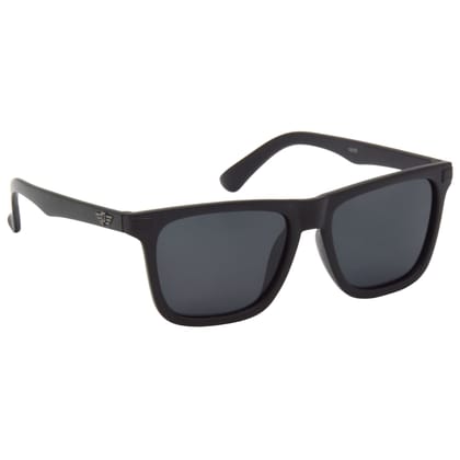 Hrinkar Black Rectangular Sunglasses Brands Black Frame Polarized Goggles for Men & Women - HRS505-BK-BK-P
