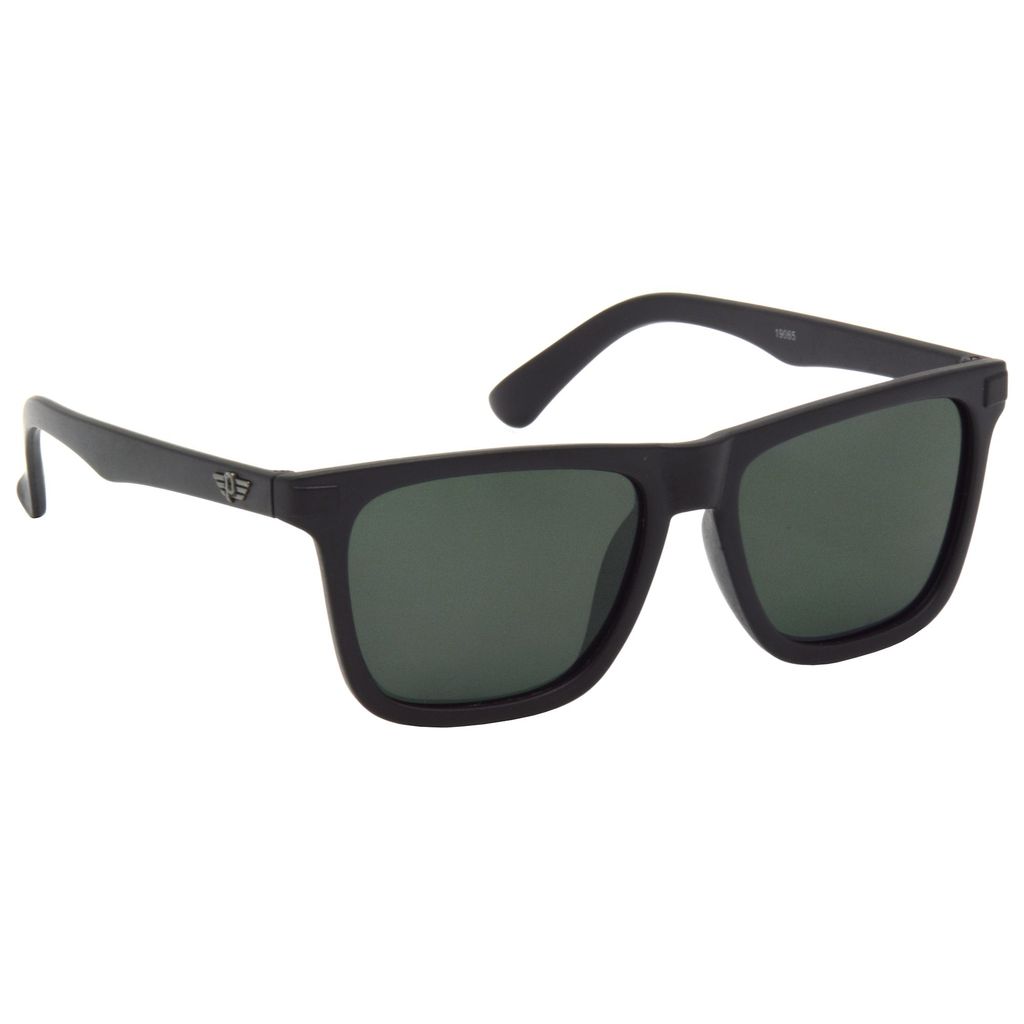 Hrinkar Green Rectangular Stylish Goggles Black Frame Polarized Sunglasses for Men & Women - HRS505-BK-GRN-P - Sunglasses | Buy online on ZillyBuy