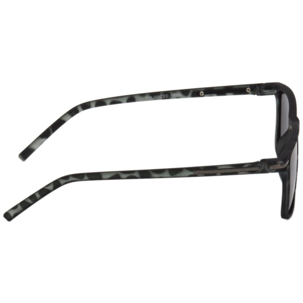 Hrinkar Grey Retro Square Sunglasses Brands Grey Frame Polarized Goggles for Men & Women - HRS511-TBK-BK