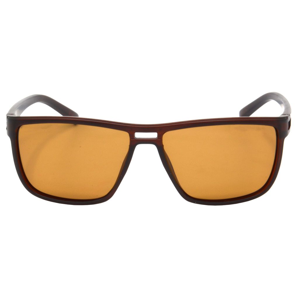 Hrinkar Brown Rectangular Sunglasses Brands Red Frame Polarized Goggles for Men & Women - HRS509-BWN-BWN-P