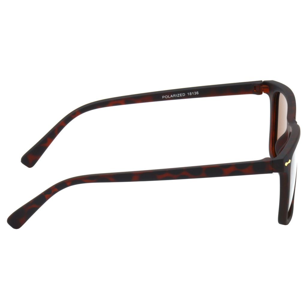 Hrinkar Brown Rectangular Stylish Goggles Brown Frame Polarized Sunglasses for Men & Women - HRS512-TBWN-BWN