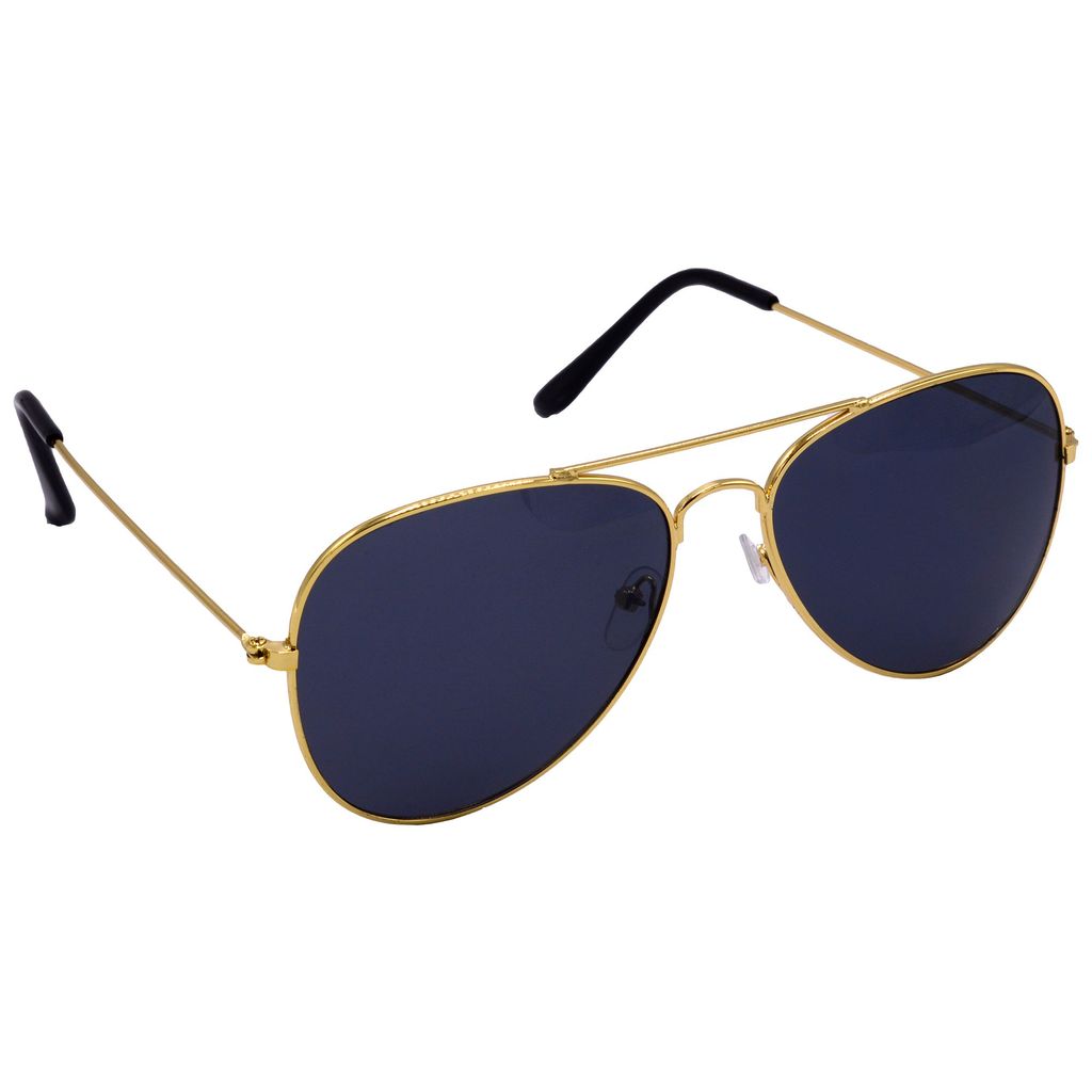 Hrinkar Grey, Clear Pilot Sunglasses Styles Golden Frame Glasses for Men & Women - HRS553-GLD-BK - Sunglasses | Buy online on ZillyBuy