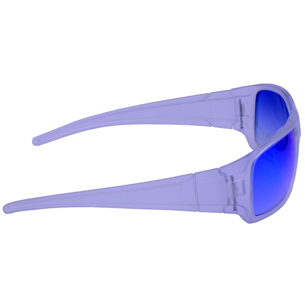 Hrinkar Blue Sports Stylish Goggles Clear Frame Sunglasses for Men - HRS558-CLR-BU