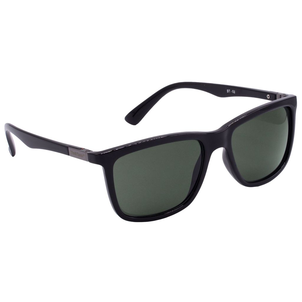 Hrinkar Green Rectangular Stylish Goggles Black Frame Sunglasses for Men & Women - HRS-BT-01-BK-BK-GRN - Sunglasses | Buy online on ZillyBuy