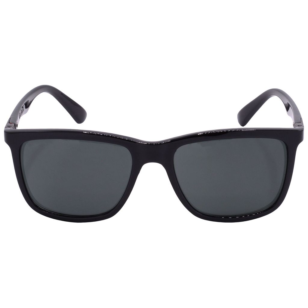 Hrinkar Grey Rectangular Sunglasses Brands Black Frame Goggles for Men & Women - HRS-BT-01-BK-BK-BK