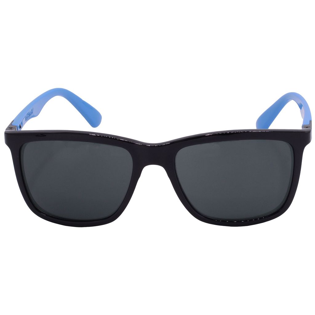 Hrinkar Grey Rectangular Stylish Goggles Black, Sky Blue Frame Sunglasses for Men & Women - HRS-BT-01-BK-LBU-BK