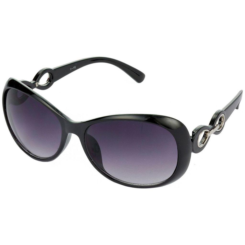 Hrinkar Grey Over-sized Cooling Glass Black Frame Best Sunglasses for Women - HRS71 - Sunglasses | Buy online on ZillyBuy