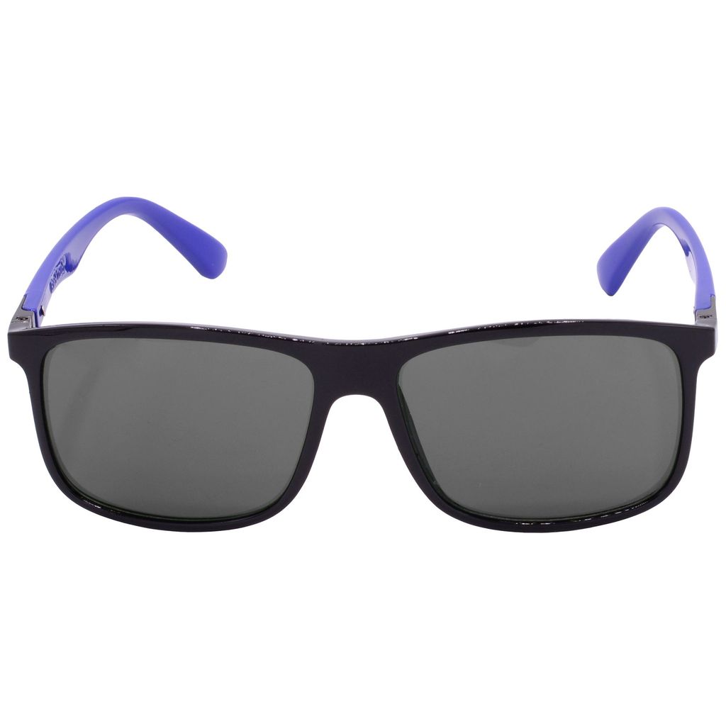 Hrinkar Grey Rectangular Sunglasses Styles Black, Blue Frame Glasses for Men & Women - HRS-BT-02-BK-BU-BK