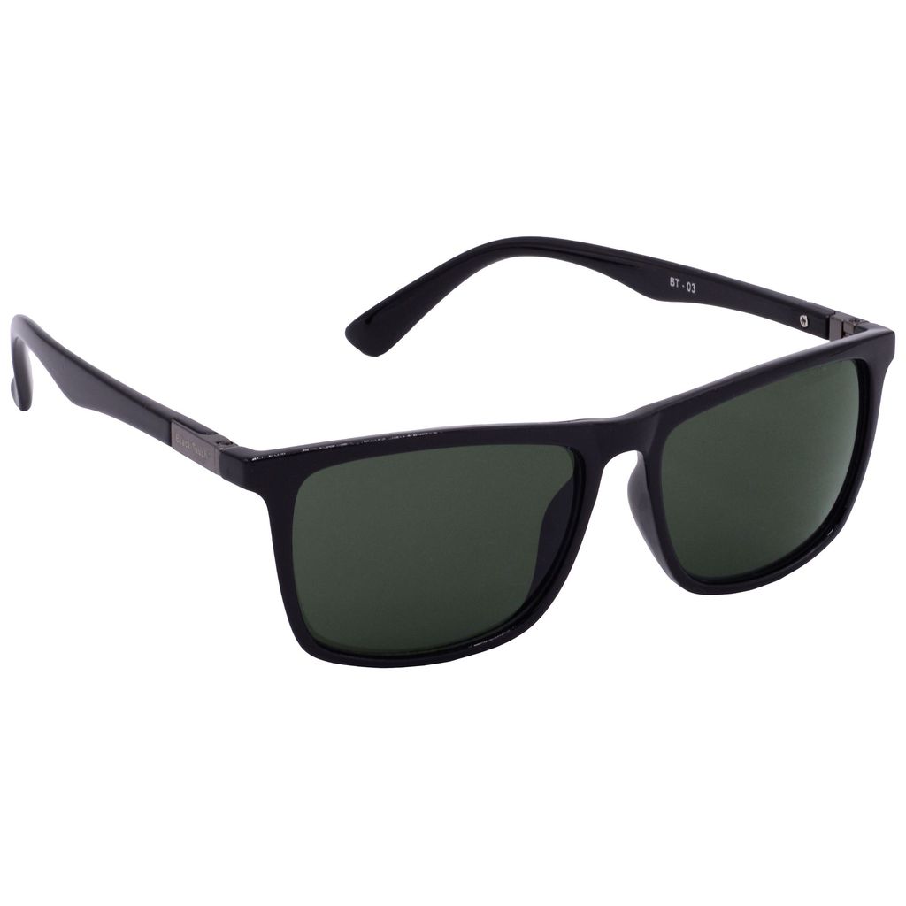 Hrinkar Green Rectangular Stylish Goggles Black Frame Sunglasses for Men & Women - HRS-BT-03-BK-BK-GRN - Sunglasses | Buy online on ZillyBuy