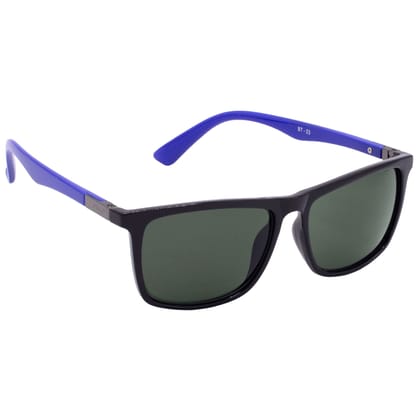 Hrinkar Green Rectangular Glasses Black, Blue Frame Best Goggles for Men & Women - HRS-BT-03-BK-BU-GRN