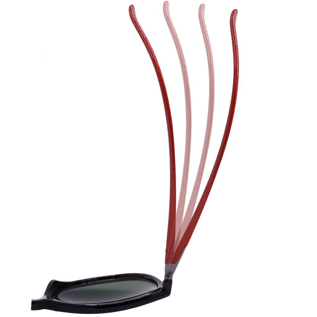 Hrinkar Grey Rectangular Glasses Black, Red Frame Best Goggles for Men & Women - HRS-BT-04-BK-RD-BK