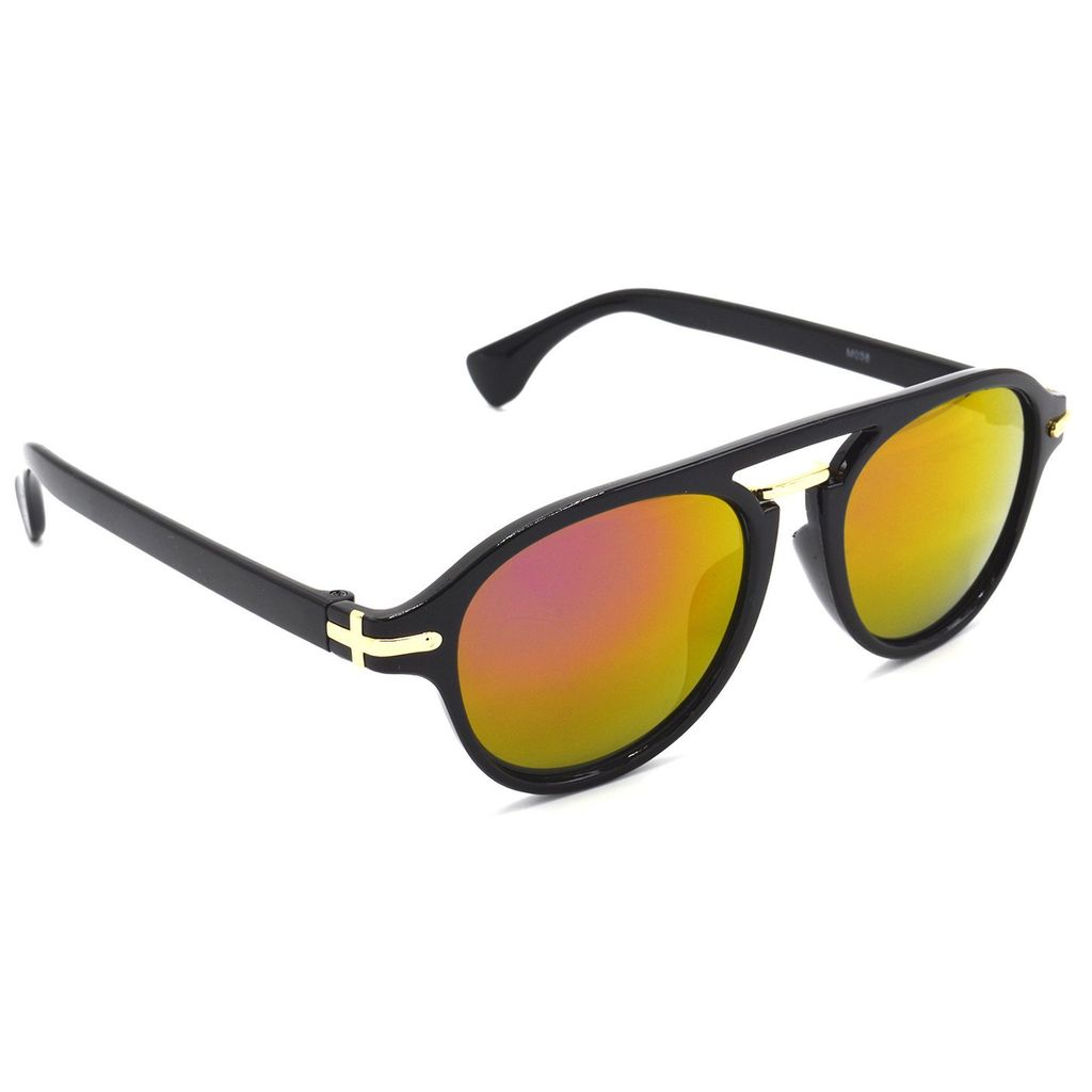 Hrinkar Pink Rectangular Stylish Goggles Black Frame Sunglasses for Men & Women - HRS415 - Sunglasses | Buy online on ZillyBuy