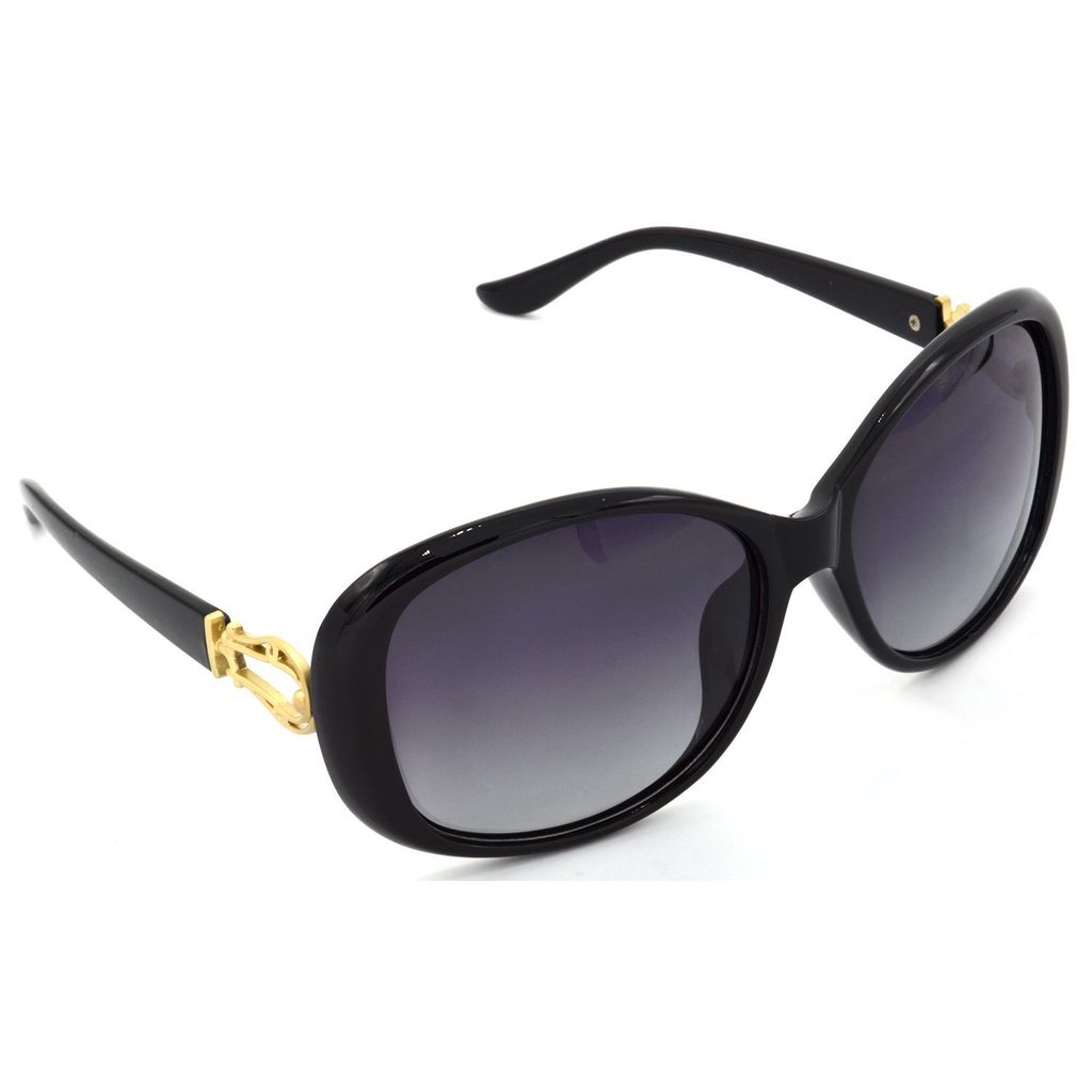 Hrinkar Grey Rectangular Sunglasses Styles Black Frame Polarized Glasses for Women - HRS441-BK-GRY - Sunglasses | Buy online on ZillyBuy