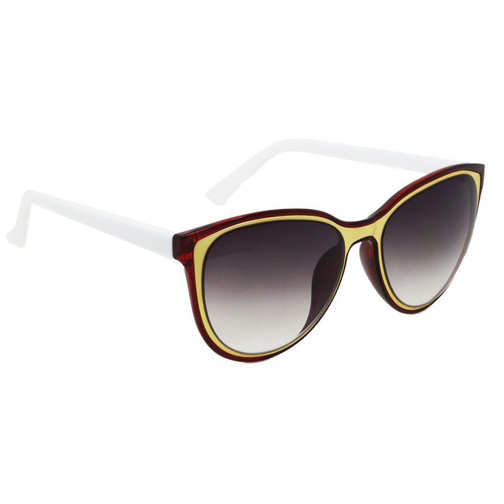 Hrinkar Red Rectangular Stylish Goggles Multicolor Frame Sunglasses for Men & Women - HRS449-RDWT-GRY - Sunglasses | Buy online on ZillyBuy