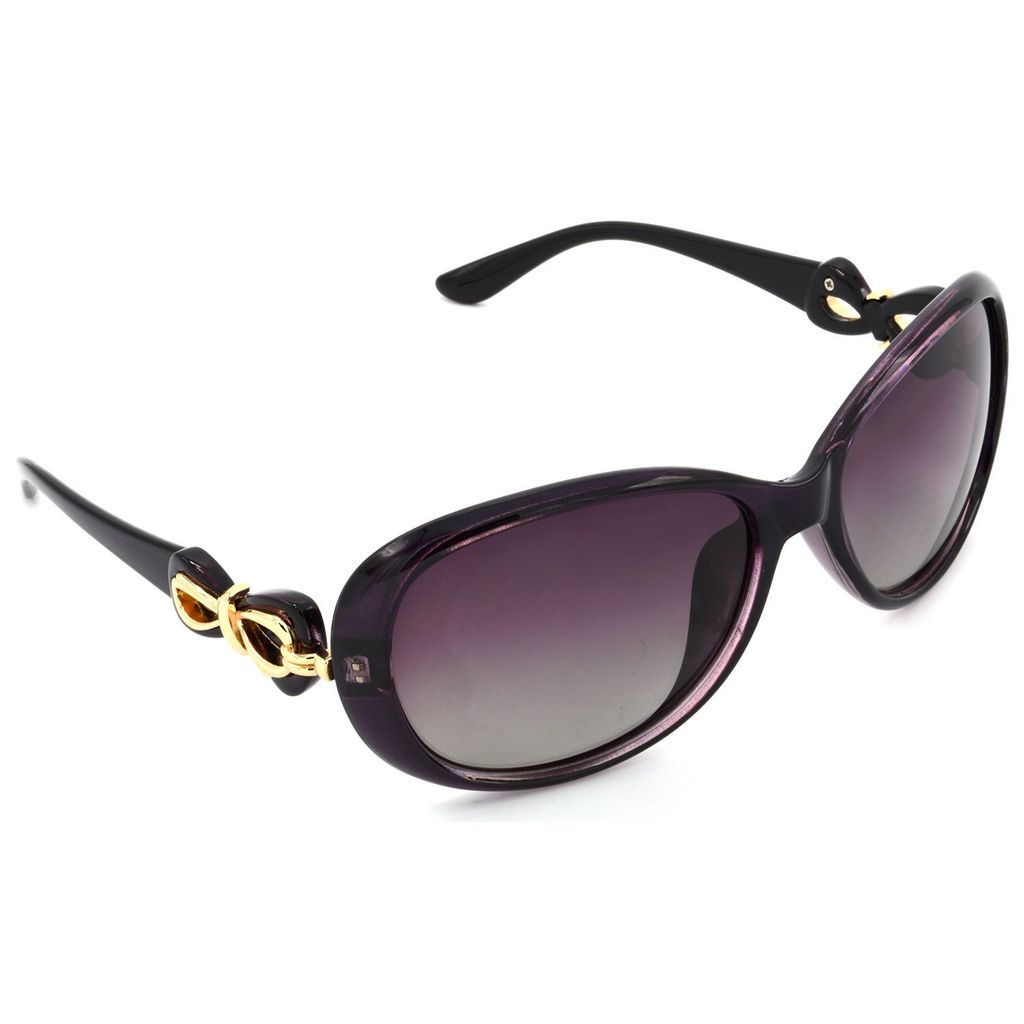 Hrinkar Pink Rectangular Glasses Violet Frame Best Polarized Goggles for Women - HRS443-PRPL-PNK - Sunglasses | Buy online on ZillyBuy
