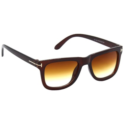 Hrinkar Brown Rectangular Sunglasses Styles Black Frame Glasses for Men & Women - HRS469-BWN-BWN