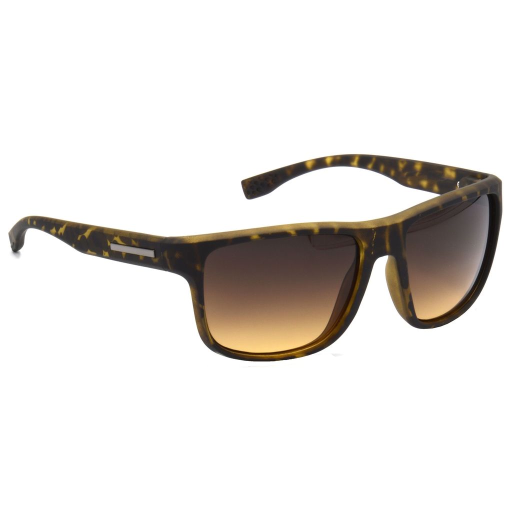 Hrinkar Brown Rectangular Stylish Goggles Brown Frame Sunglasses for Men & Women - HRS472-BWN-BWN - Sunglasses | Buy online on ZillyBuy