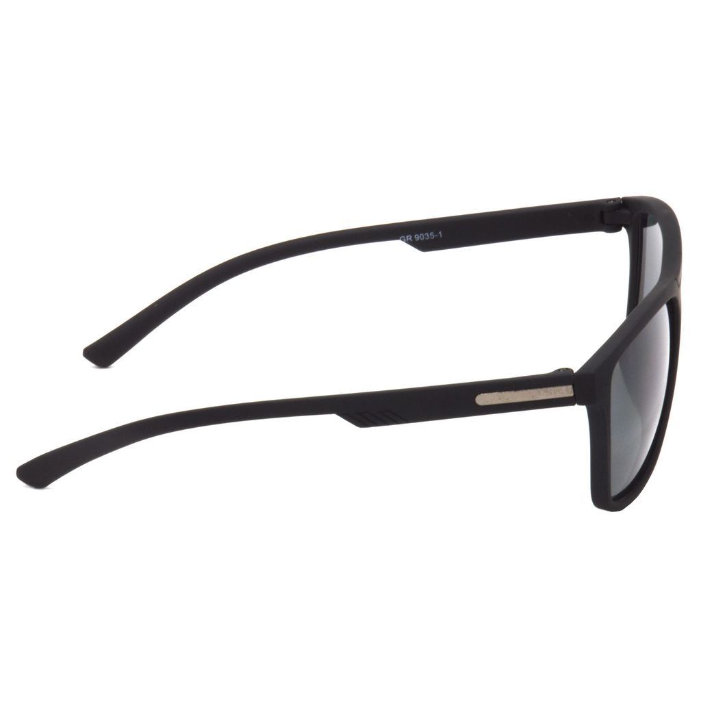 Hrinkar Black Rectangular Sunglasses Styles Black Frame Glasses for Men & Women - HRS493-BK-BK
