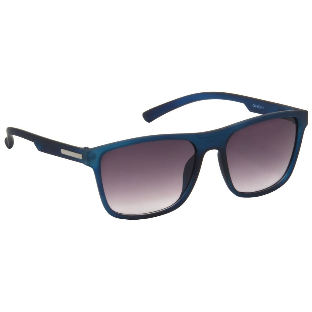 Hrinkar Pink Rectangular Cooling Glass Blue Frame Best Sunglasses for Men & Women - HRS493-BU-PNK - Sunglasses | Buy online on ZillyBuy