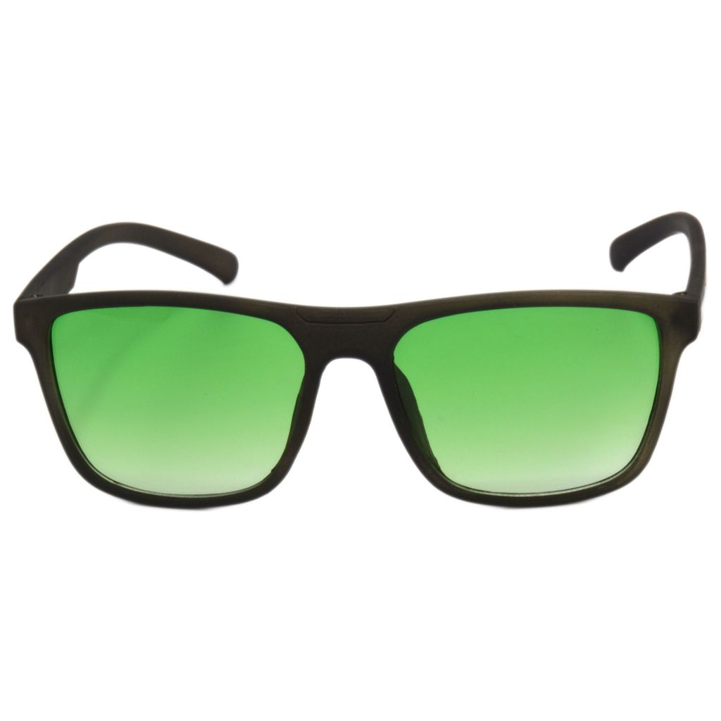 Hrinkar Green Rectangular Sunglasses Brands Grey Frame Goggles for Men & Women - HRS493-GRY-LGRN