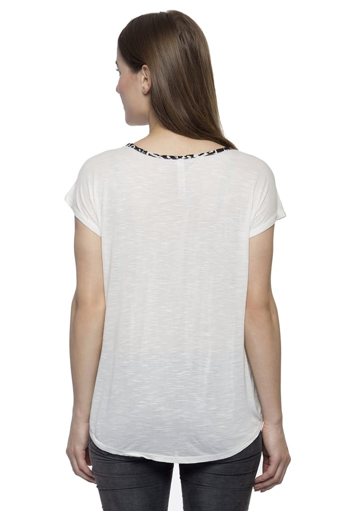 One femme Women's Black and White Print Top