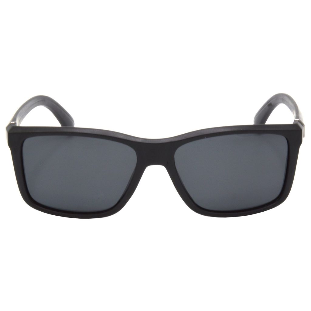 Hrinkar Black Rectangular Stylish Goggles Black Frame Polarized Sunglasses for Men & Women - HRS495-BK-BL-P