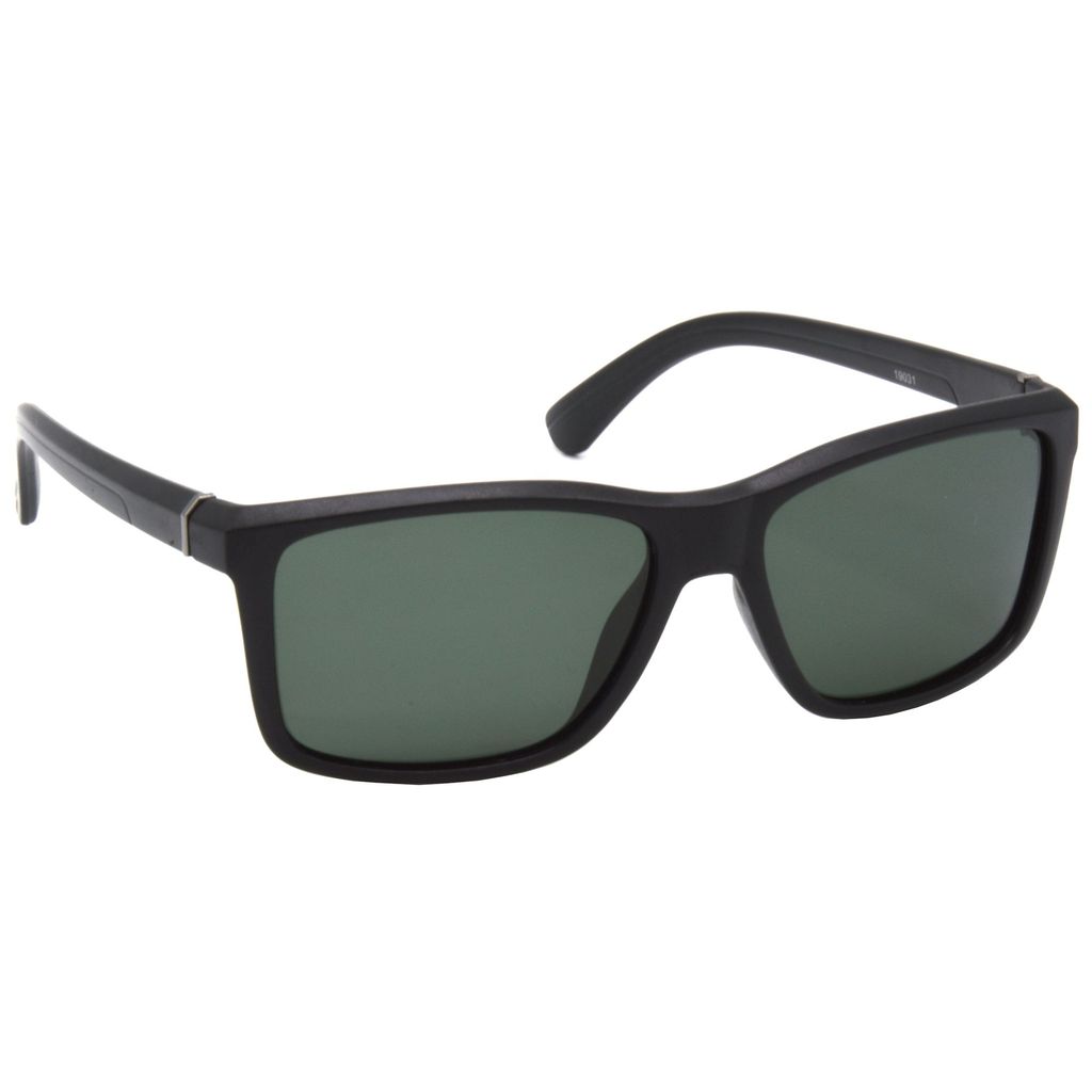 Hrinkar Green Rectangular Sunglasses Styles Black Frame Polarized Glasses for Men & Women - HRS495-BK-GRN-P