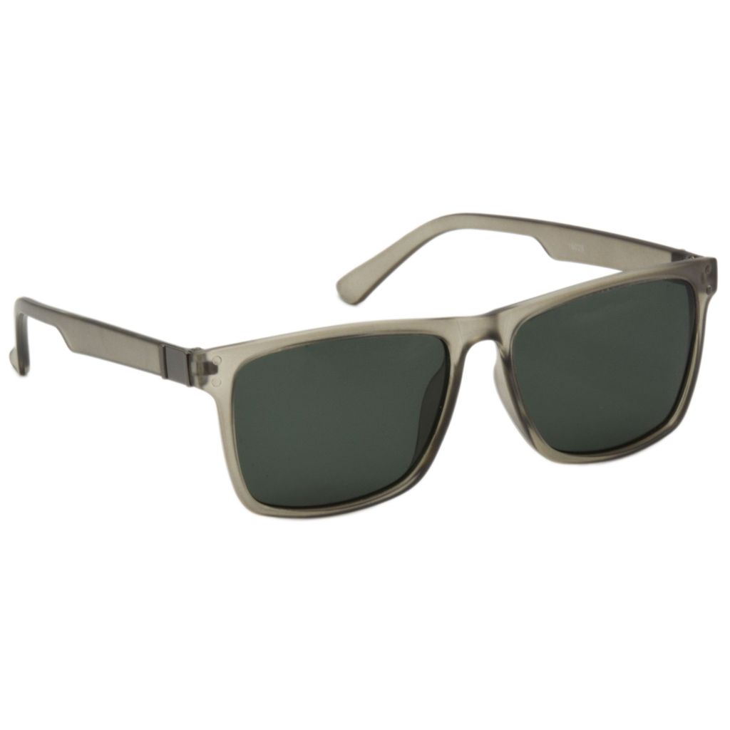 Hrinkar Green Rectangular Sunglasses Brands Grey Frame Polarized Goggles for Men & Women - HRS496-GRY-GRN-P - Sunglasses | Buy online on ZillyBuy