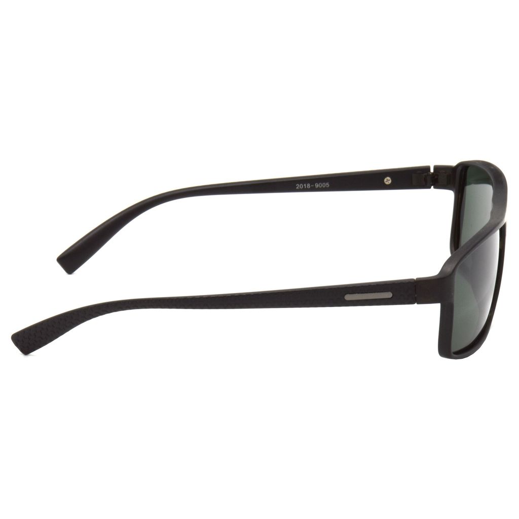 Hrinkar Green Rectangular Sunglasses Styles Black Frame Polarized Glasses for Men & Women - HRS497-BK-GRN-P