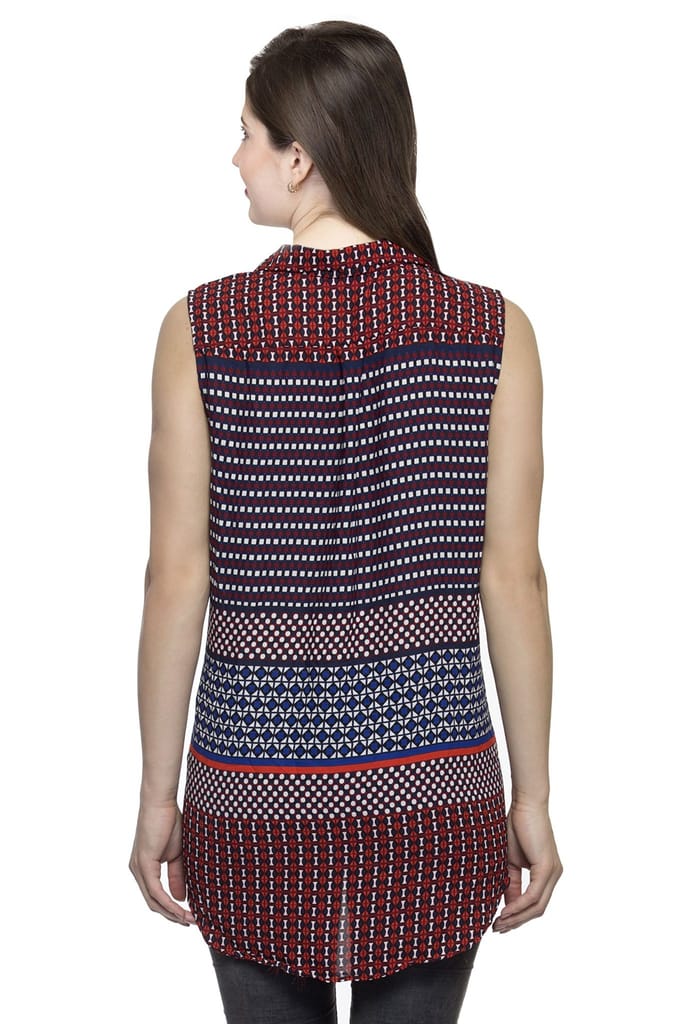 One femme Women's Multi-Colored Button Down Shirt