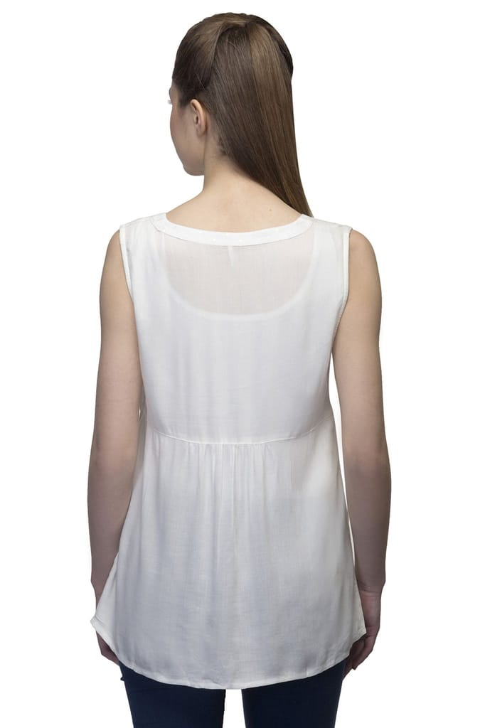 One femme Women's Embroidered Button Down Top/Blouse