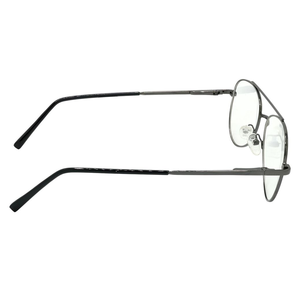 Hrinkar Trending Eyeglasses: Grey Pilot Optical Spectacle Frame For Men & Women |HFRM-GRY-19008