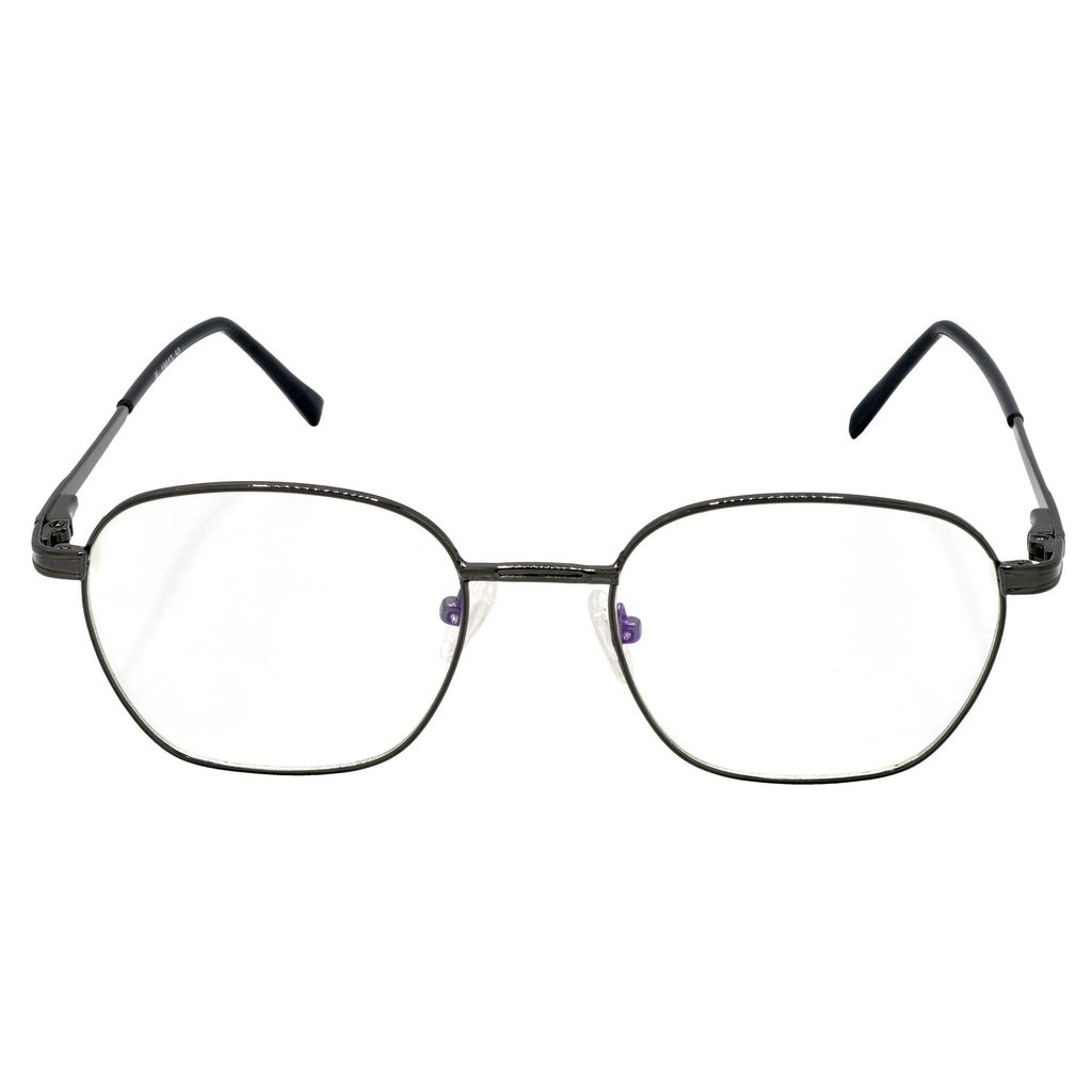 Hrinkar Trending Eyeglasses: Grey Rectangle Optical Spectacle Frame For Men & Women |HFRM-GRY-19013