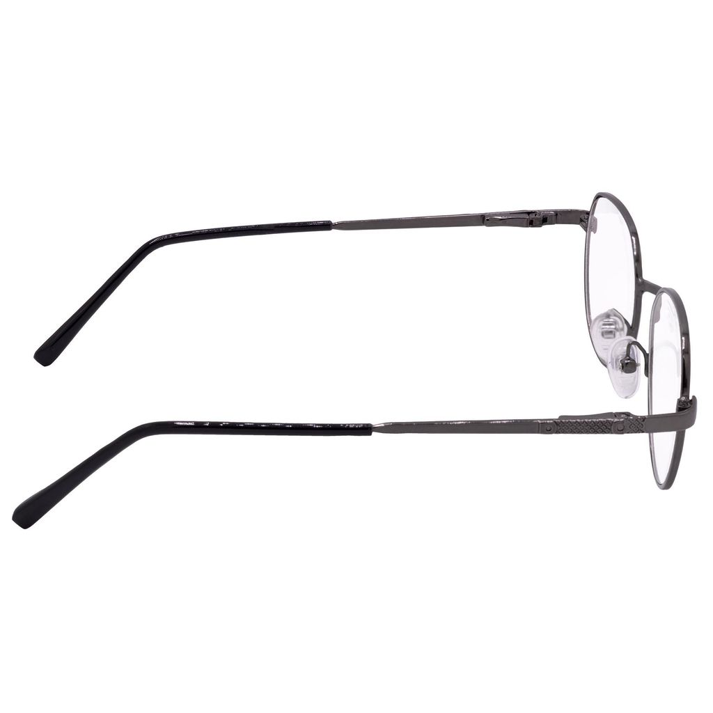 Hrinkar Trending Eyeglasses: Grey Oval Optical Spectacle Frame For Men & Women |HFRM-GRY-19015