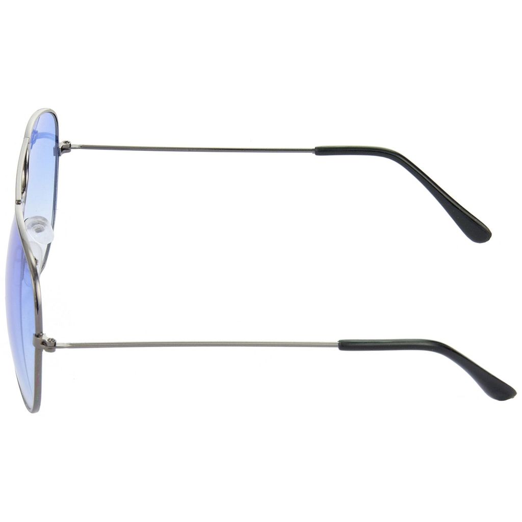 Hrinkar Blue Pilot Stylish Goggles Grey Frame Sunglasses for Men & Women - HRS35