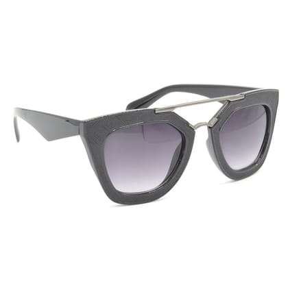 Hrinkar Grey Rectangular Sunglasses Styles Black Frame Glasses for Men & Women - HRS404