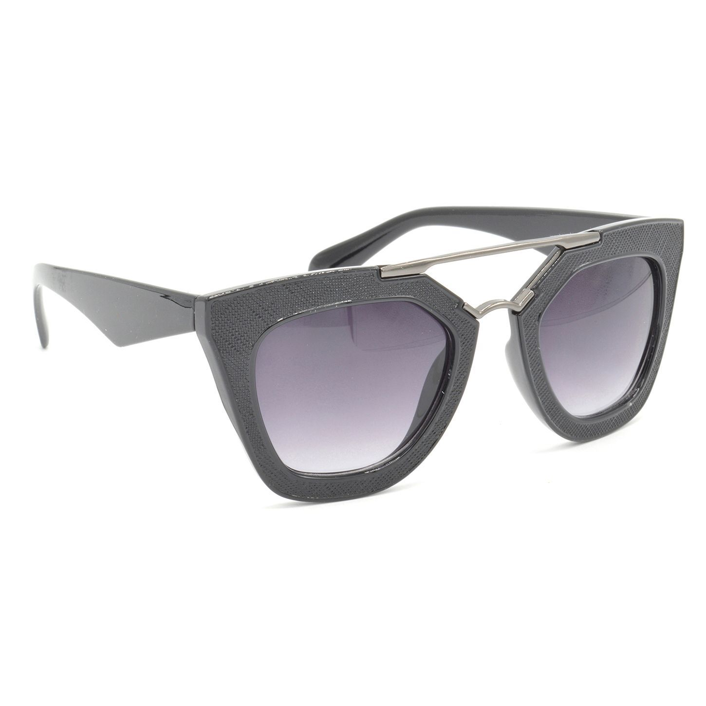 Hrinkar Grey Rectangular Sunglasses Styles Black Frame Glasses for Men & Women - HRS404