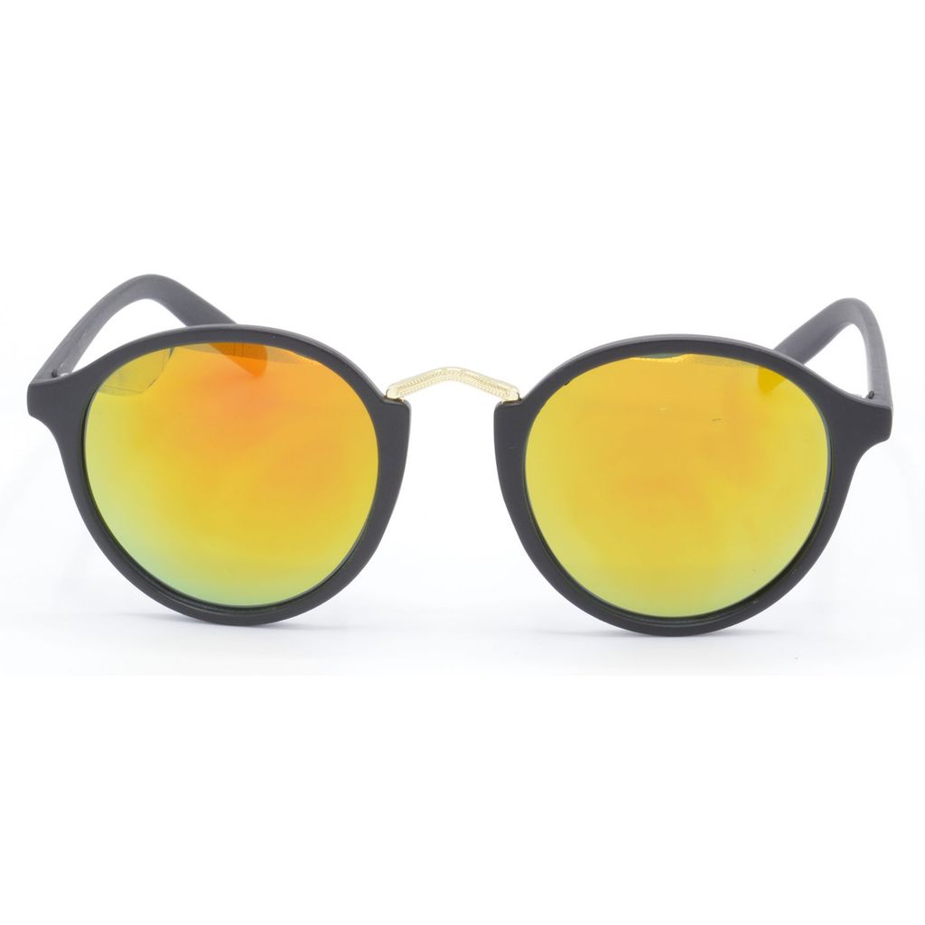 Hrinkar Golden Round Cooling Glass Golden Frame Best Sunglasses for Men & Women - HRS408