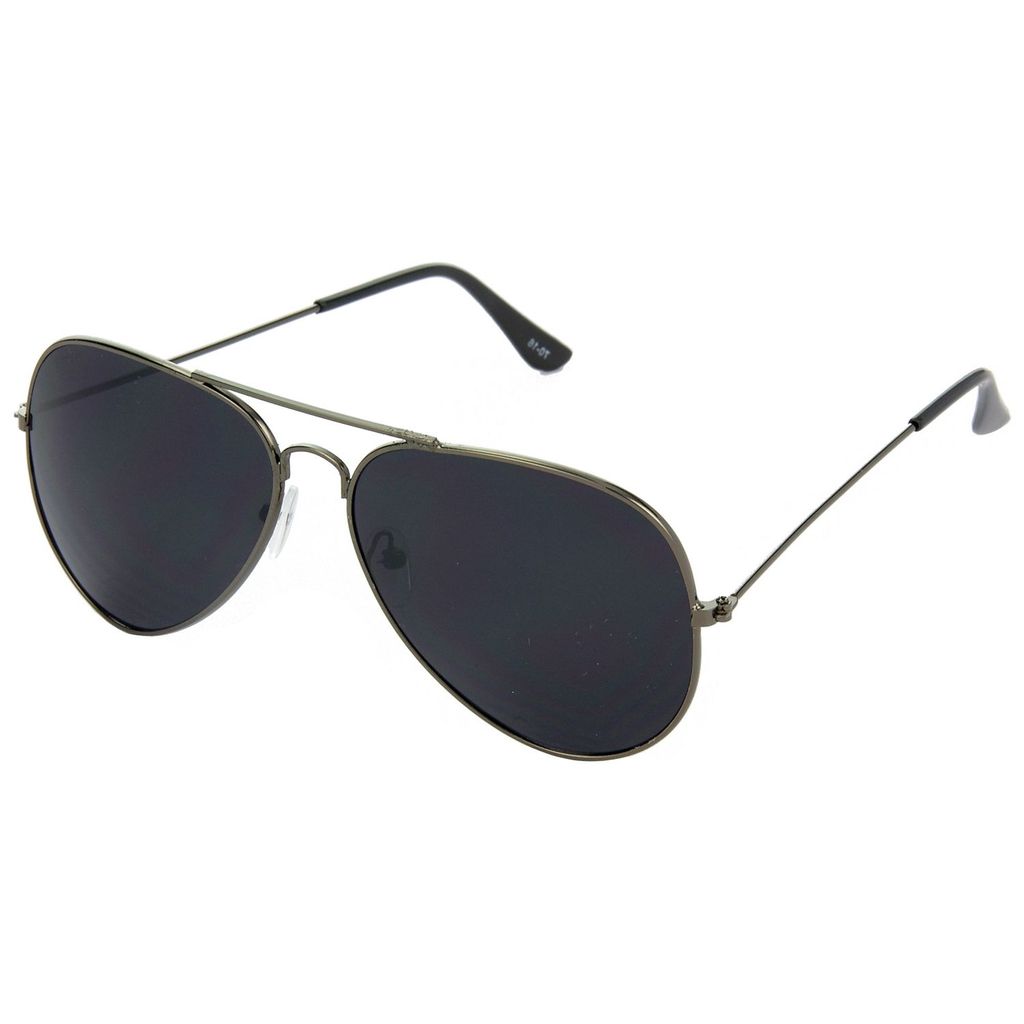 Hrinkar Black Pilot Sunglasses Brands Grey Frame Goggles for Men & Women - HRS04 - Sunglasses | Buy online on ZillyBuy