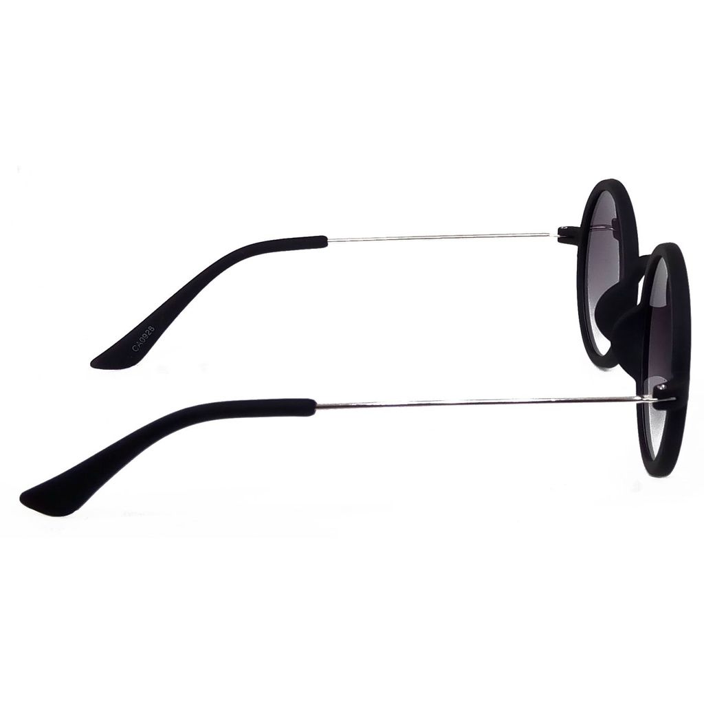 Hrinkar Grey Round Cooling Glass Silver Frame Best Sunglasses for Men & Women - HRS239