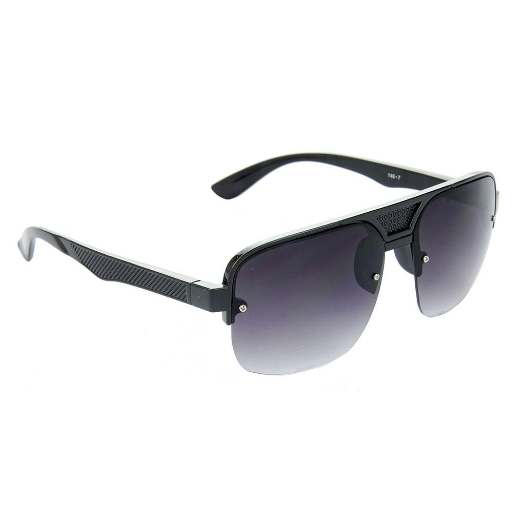 Hrinkar Grey Rectangular Sunglasses Styles Black Frame Glasses for Men & Women - HRS258 - Sunglasses | Buy online on ZillyBuy