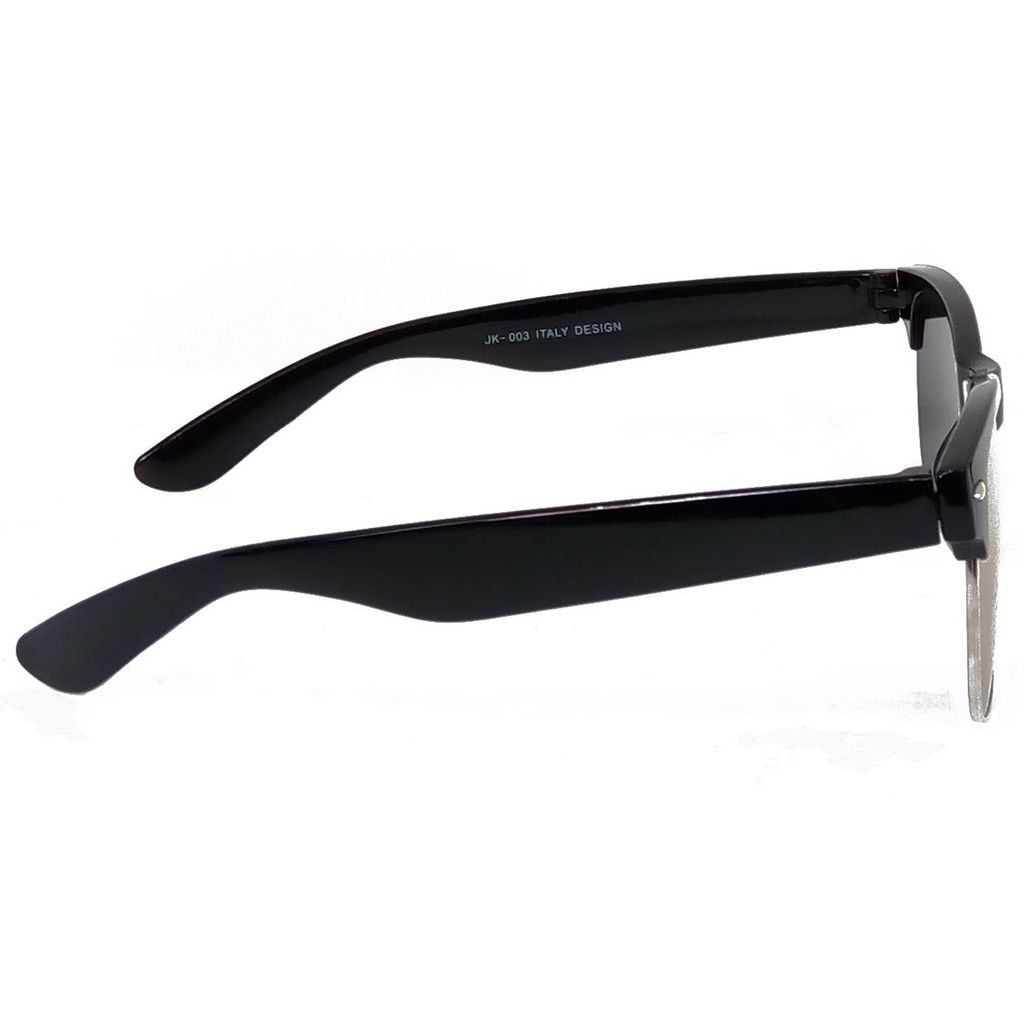 Hrinkar Golden Rectangular Sunglasses Brands Black Frame Goggles for Men & Women - HRS255
